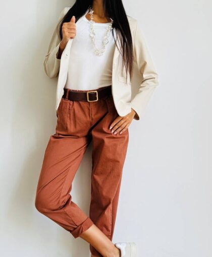 Pantalone baggy cotton w